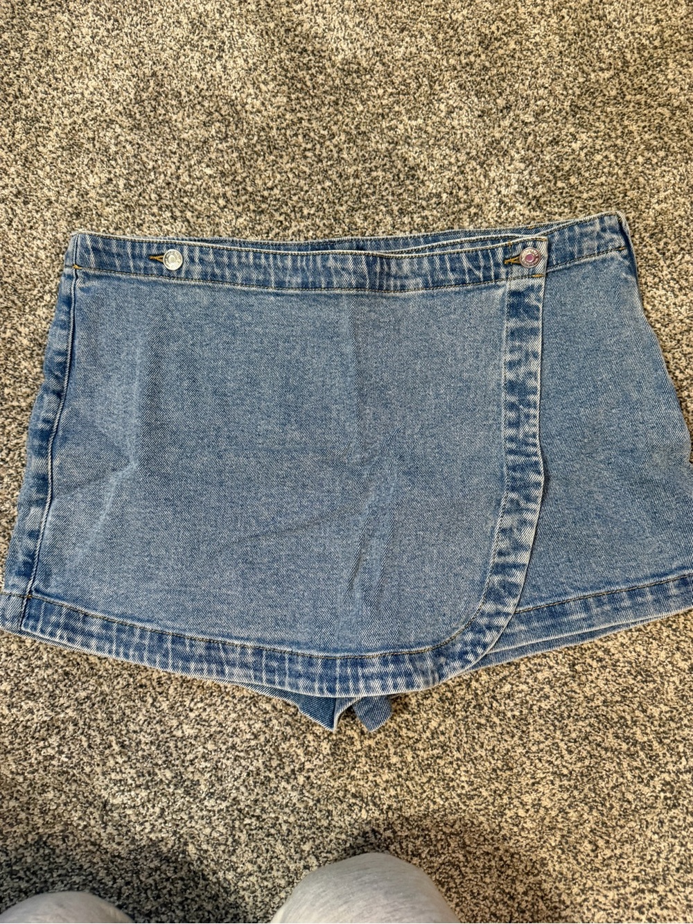 wild fable Light Blue Denim Wrap Shorts